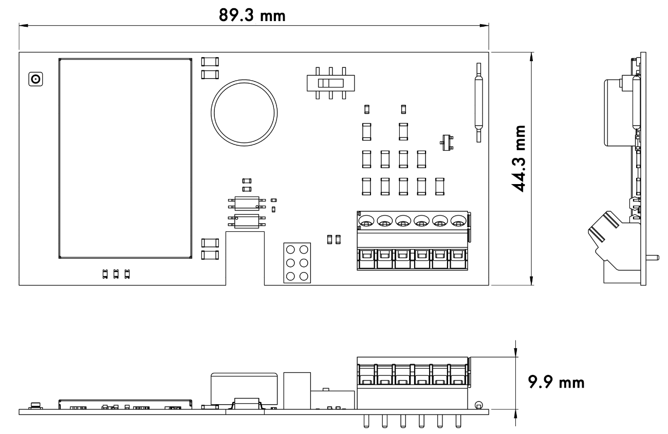 Dimension drawing of IM3060A