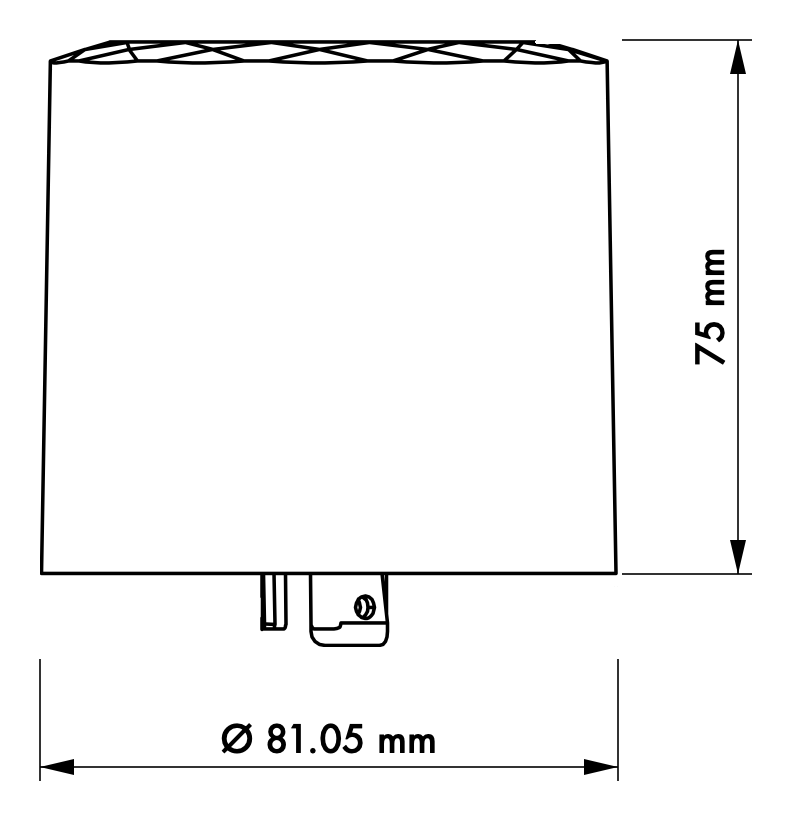 Dimension drawing of UL2024A